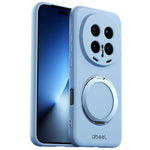 ABEEL For Honor Magic8 Pro 5G Magnetic Case Kickstand Skin Touch Liquid Silicone Phone Cover