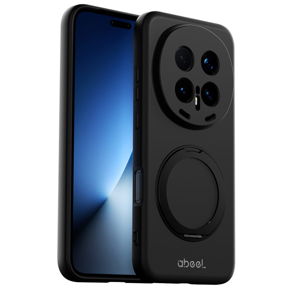 ABEEL For Honor Magic8 Pro 5G Magnetic Case Kickstand Skin Touch Liquid Silicone Phone Cover