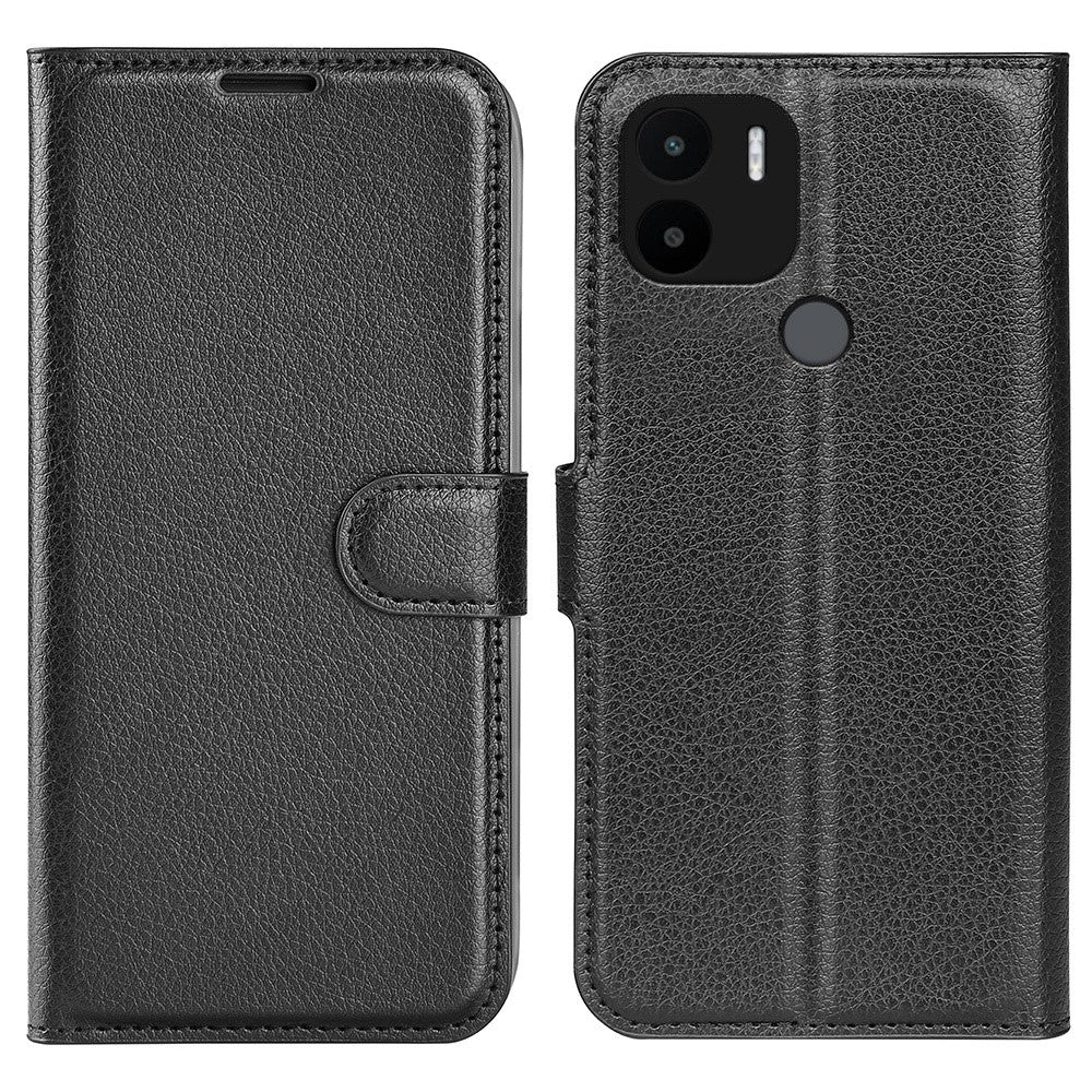 Xiaomi Redmi A1+ 4G / A2+ 4G / Poco C50 4G Litchi Texture Folio Flip Phone Cover Stand Plånbok PU Läder + TPU Fodral