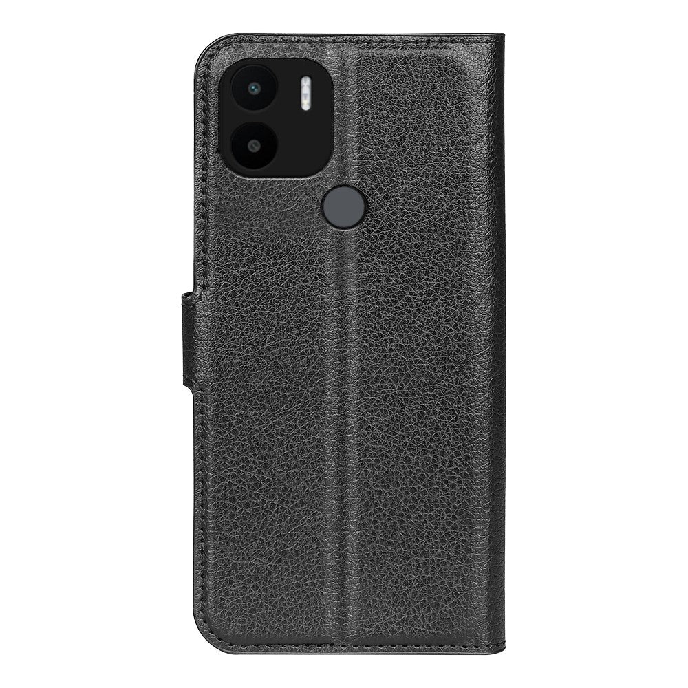 Xiaomi Redmi A1+ 4G / A2+ 4G / Poco C50 4G Litchi Texture Folio Flip Phone Cover Stand Plånbok PU Läder + TPU Fodral