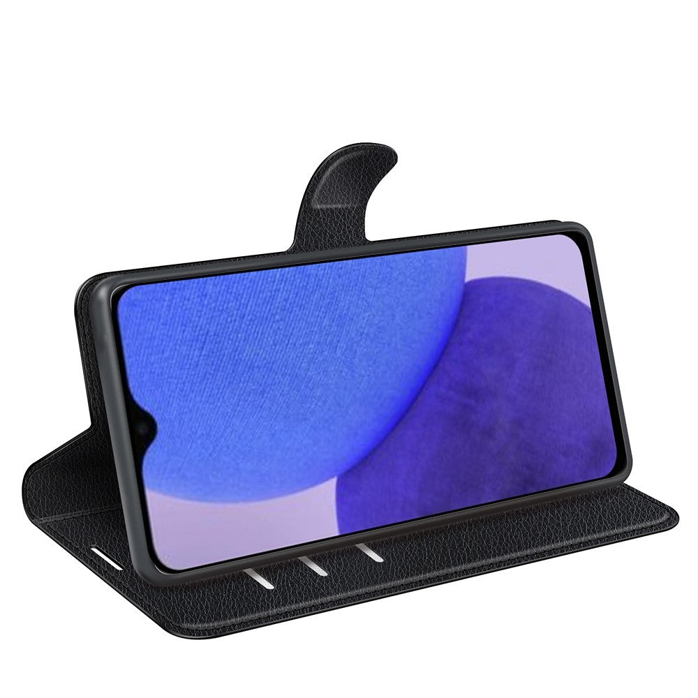 Xiaomi Redmi A1+ 4G / A2+ 4G / Poco C50 4G Litchi Texture Folio Flip Phone Cover Stand Plånbok PU Läder + TPU Fodral