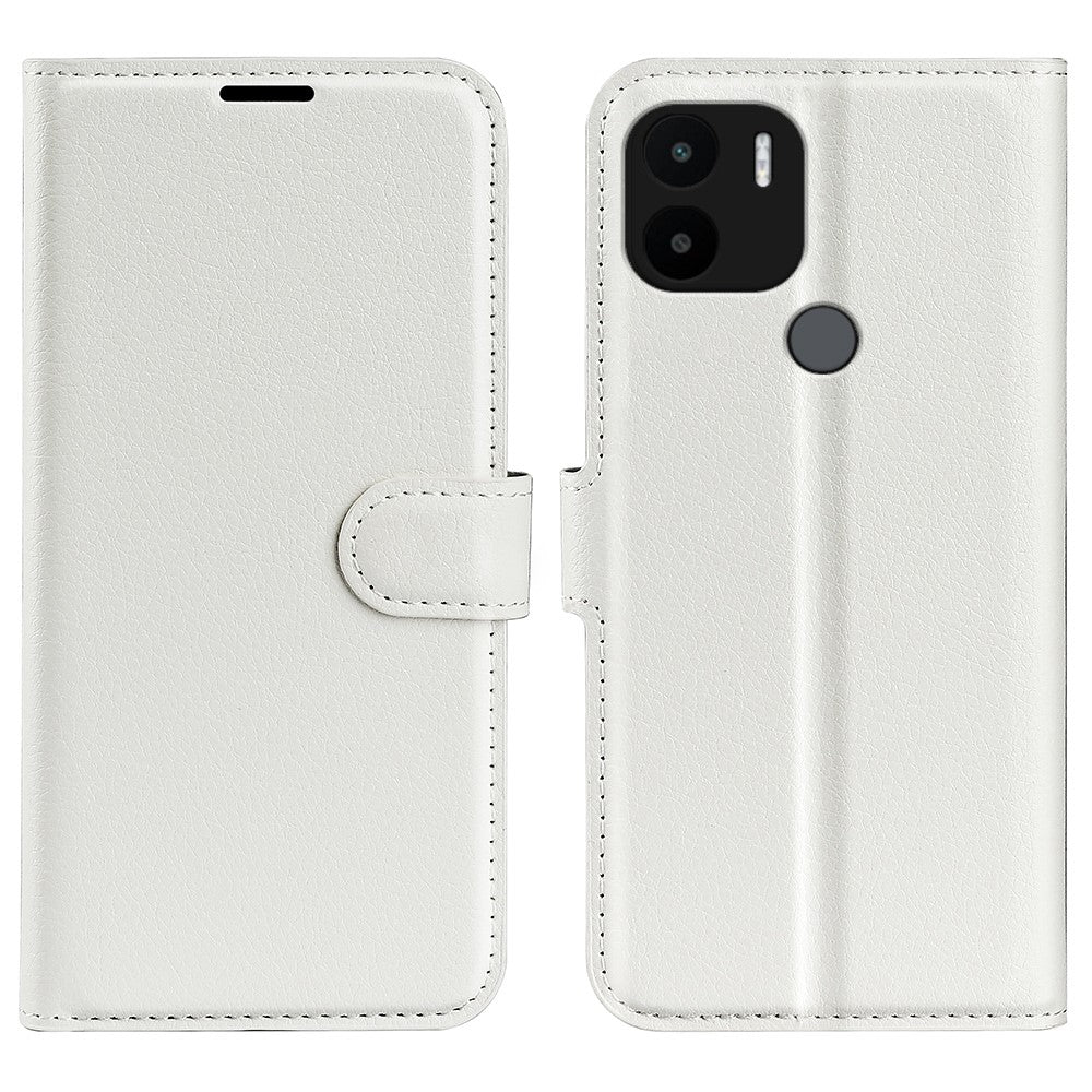Xiaomi Redmi A1+ 4G / A2+ 4G / Poco C50 4G Litchi Texture Folio Flip Phone Cover Stand Plånbok PU Läder + TPU Fodral