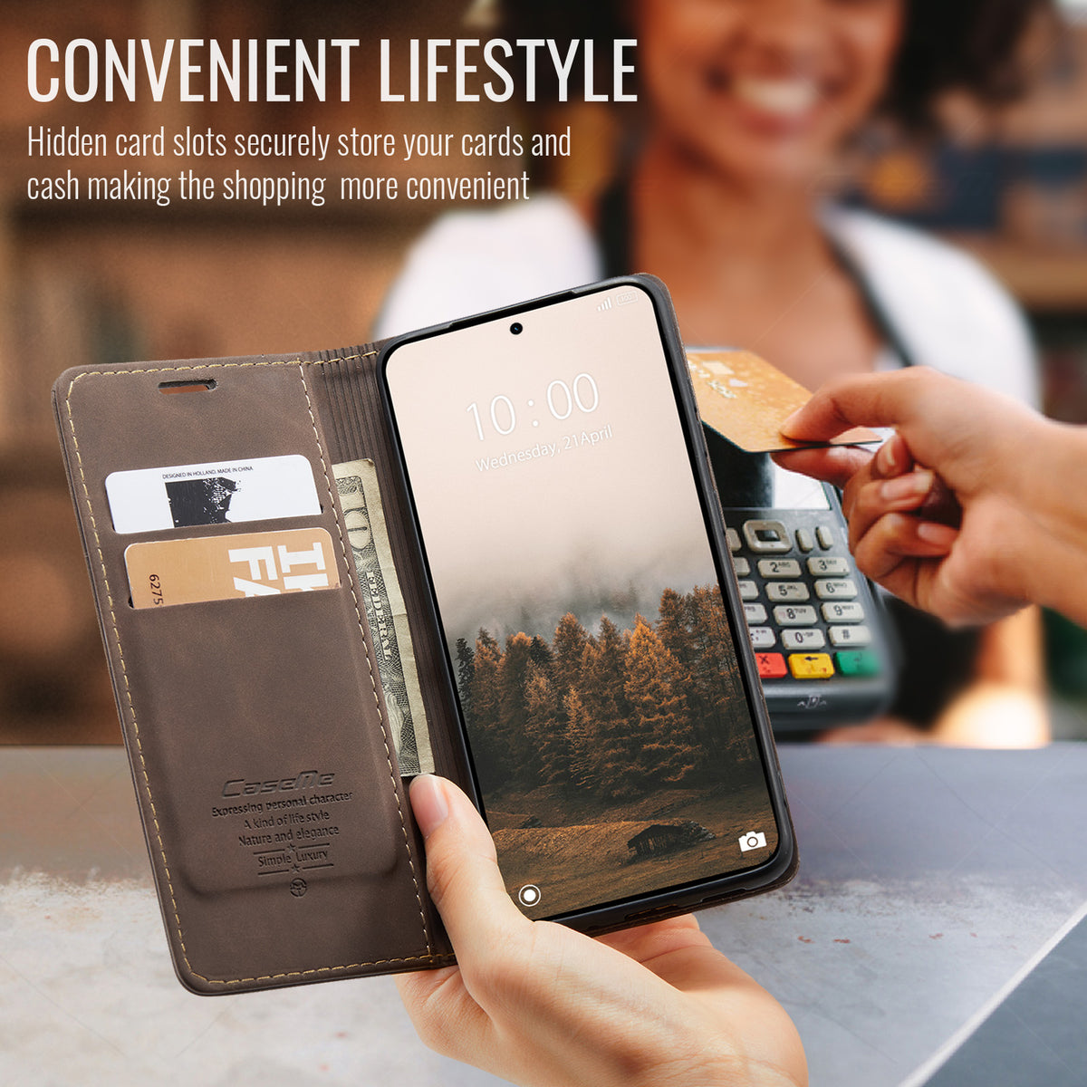 CASEME For Xiaomi Redmi Note 15 Pro 5G (Global) Wallet Case  013 Series PU Leather Phone Cover Stand