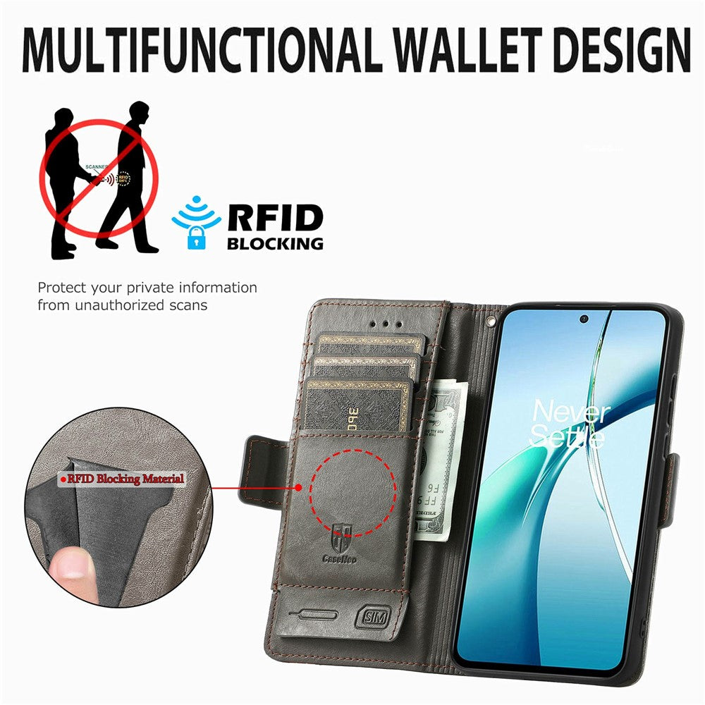 CASENEO For Samsung Galaxy S26+ Phone Cases PU Leather Cover Stand with RFID Blocking Wallet