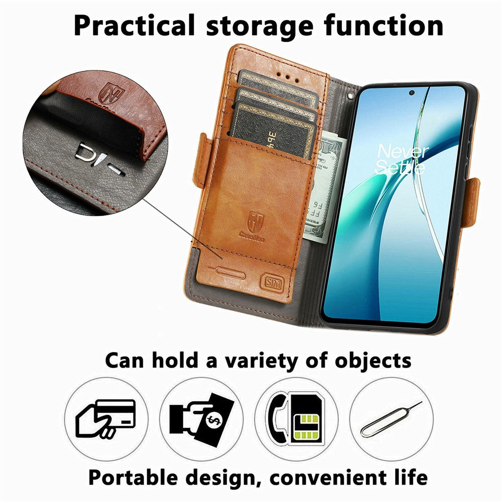 CASENEO For Samsung Galaxy S26+ Phone Cases PU Leather Cover Stand with RFID Blocking Wallet