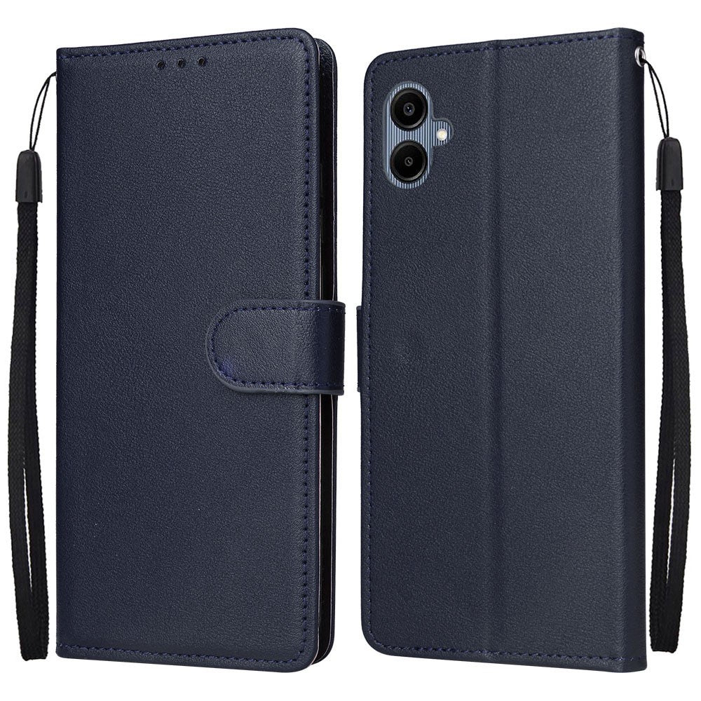 Pungfodral til Samsung Galaxy A08 5G / A08 4G / A07 5G / A07 4G / A07s 4G / A06 5G / A06 4G, PU-læderetui med håndledsrem