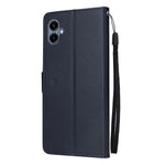 Pungfodral til Samsung Galaxy A08 5G / A08 4G / A07 5G / A07 4G / A07s 4G / A06 5G / A06 4G, PU-læderetui med håndledsrem