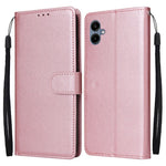 Pungfodral til Samsung Galaxy A08 5G / A08 4G / A07 5G / A07 4G / A07s 4G / A06 5G / A06 4G, PU-læderetui med håndledsrem