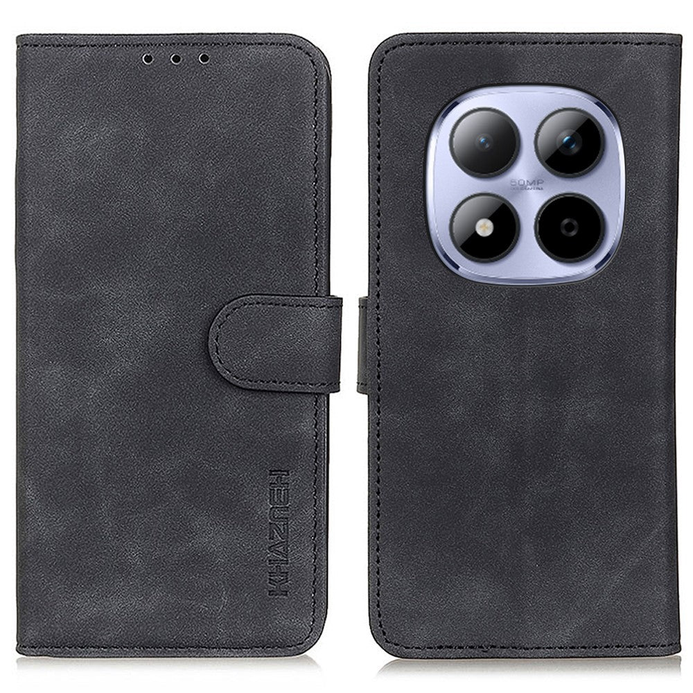 KHAZNEH For Xiaomi Redmi Note 15 Pro 4G (Global) Case PU Leather Retro Texture Phone Cover