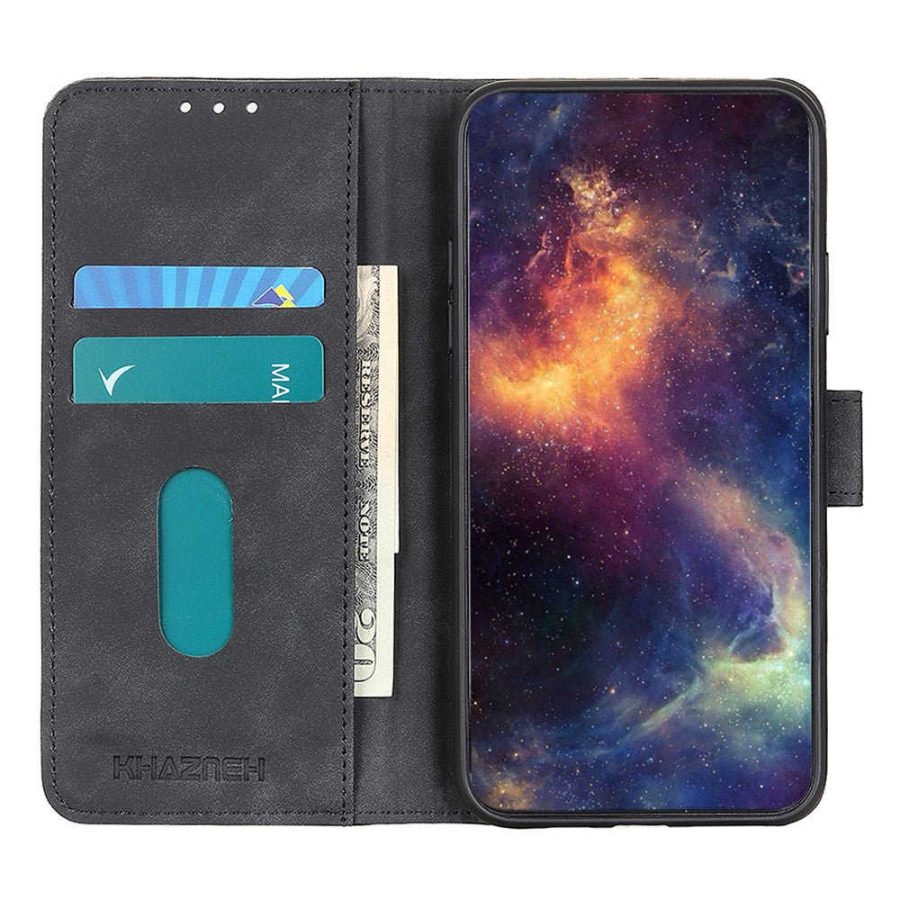 KHAZNEH For Xiaomi Redmi Note 15 Pro 4G (Global) Case PU Leather Retro Texture Phone Cover