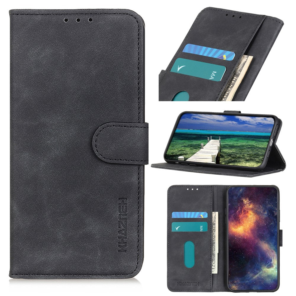 KHAZNEH For Xiaomi Redmi Note 15 Pro 4G (Global) Case PU Leather Retro Texture Phone Cover