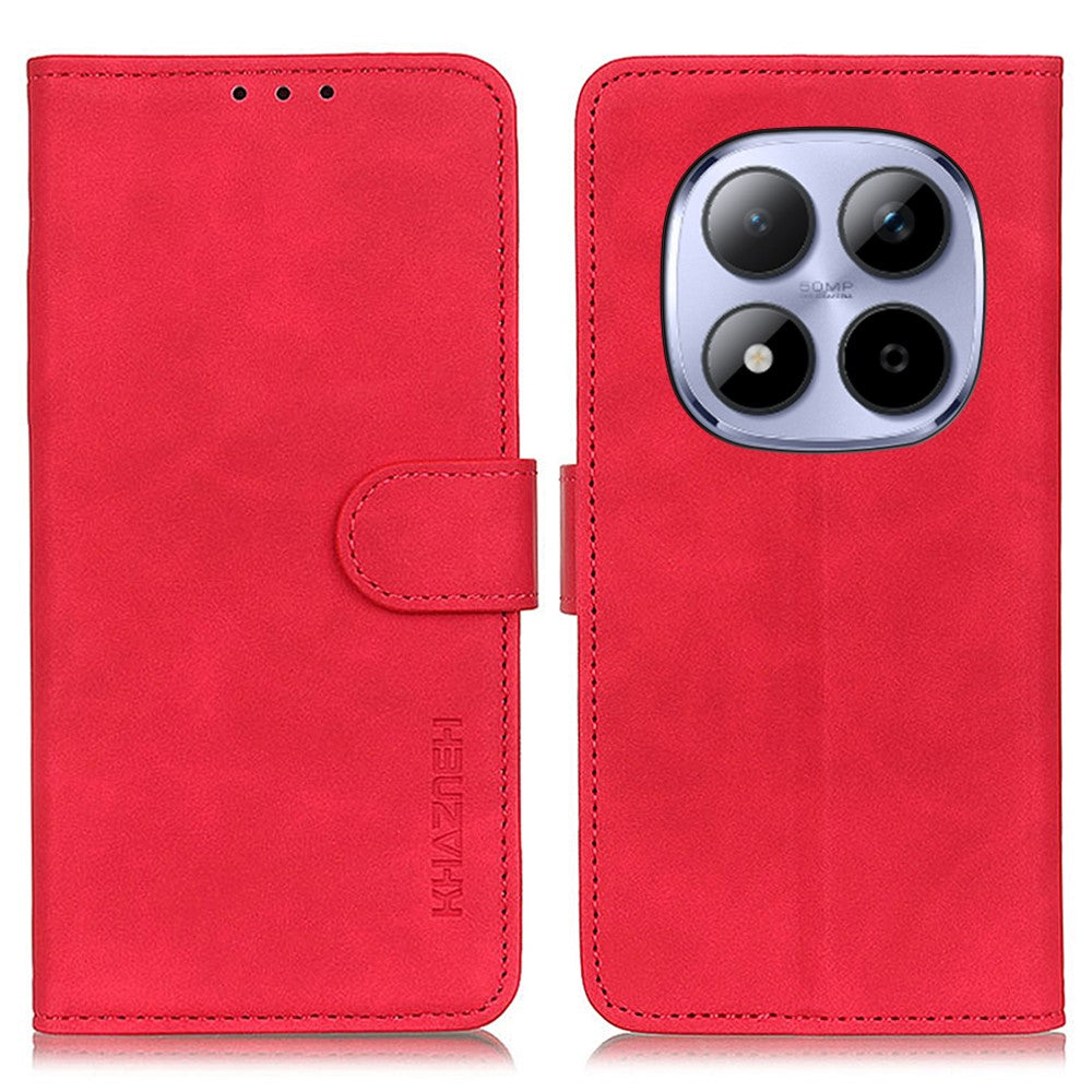 KHAZNEH For Xiaomi Redmi Note 15 Pro 4G (Global) Case PU Leather Retro Texture Phone Cover