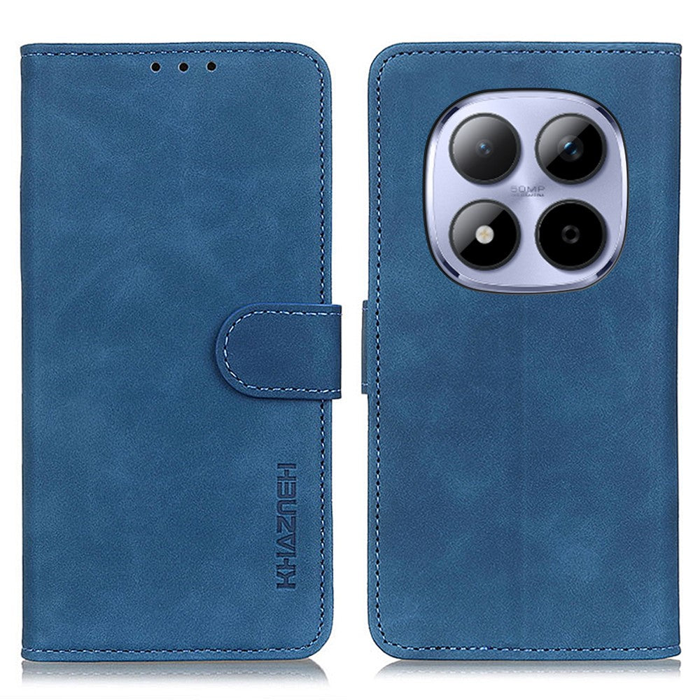 KHAZNEH For Xiaomi Redmi Note 15 Pro 4G (Global) Case PU Leather Retro Texture Phone Cover