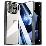 For OnePlus 15 5G Case Double-Sided Tempered Glass Metal Frame Phone Cover with Lens Protector