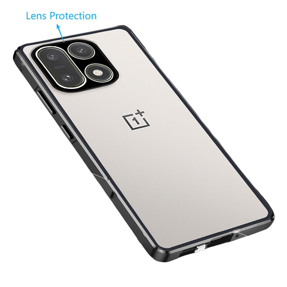 For OnePlus 15 5G Case Double-Sided Tempered Glass Metal Frame Phone Cover with Lens Protector