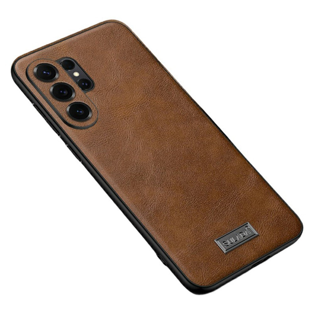 SULADA For Samsung Galaxy S26 Ultra Case PU Leather + TPU + PC Back Phone Cover