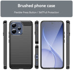 TPU Case For Oppo Reno15 5G (Global)  /  Reno15c 5G (China) Protective Phone Cover Carbon Fiber Texture Brushed