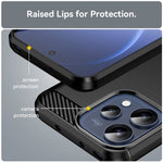 TPU Case For Oppo Reno15 5G (Global)  /  Reno15c 5G (China) Protective Phone Cover Carbon Fiber Texture Brushed