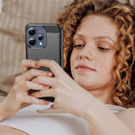 TPU Case For Oppo Reno15 5G (Global)  /  Reno15c 5G (China) Protective Phone Cover Carbon Fiber Texture Brushed