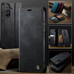 CASEME Til Samsung Galaxy A57 5G Cover 033 Series RFID Blokerende Pung Stand Kalvetekstur Læder Telefoncover