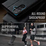 CASEME Til Samsung Galaxy A57 5G Cover 033 Series RFID Blokerende Pung Stand Kalvetekstur Læder Telefoncover