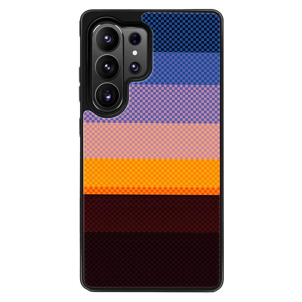 EYCASE Aramidfiber-serien för Samsung Galaxy S26 Ultra Magnetiskt Skal UV-tryckt Svart Kant TPU Akryl mobilskal