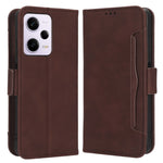 For Xiaomi Redmi Note 12 Pro 5G / Note 12 Pro Speed 5G / Poco X5 Pro 5G Dual Magnetic Clasp Phone Cover Viewing Stand Multiple Card Slots PU Leather Wallet Case