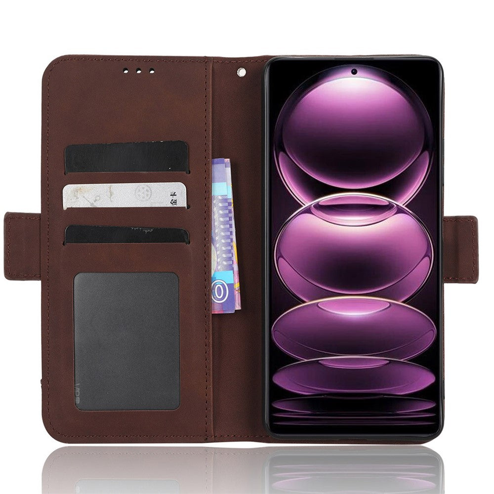 For Xiaomi Redmi Note 12 Pro 5G / Note 12 Pro Speed 5G / Poco X5 Pro 5G Dual Magnetic Clasp Phone Cover Viewing Stand Multiple Card Slots PU Leather Wallet Case