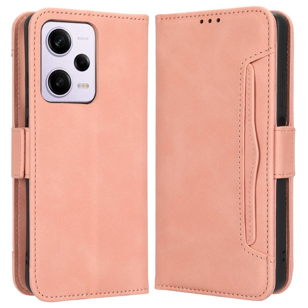 For Xiaomi Redmi Note 12 Pro 5G / Note 12 Pro Speed 5G / Poco X5 Pro 5G Dual Magnetic Clasp Phone Cover Viewing Stand Multiple Card Slots PU Leather Wallet Case