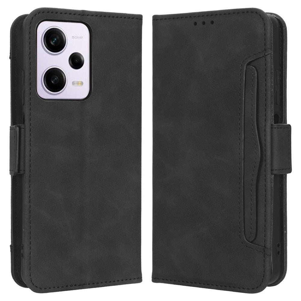 Xiaomi Redmi Note 12 Pro 5G / Note 12 Pro Speed 5G / Poco X5 Pro 5G-etui med dobbelt magnetisk spænde, visningsstativ, flere kortlommer, PU-læder og pungdesign