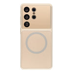 Magnetiskt skal för Samsung Galaxy S25 Ultra med AG-mattglas, stötsäkert mobilskydd