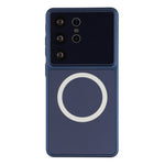 Magnetiskt skal för Samsung Galaxy S25 Ultra med AG-mattglas, stötsäkert mobilskydd