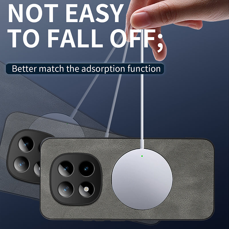 WANLONFENG Magnetiskt Skal För Xiaomi Redmi Note 15 4G (Global) SD1-serien Nappatextur PC TPU mobilskal