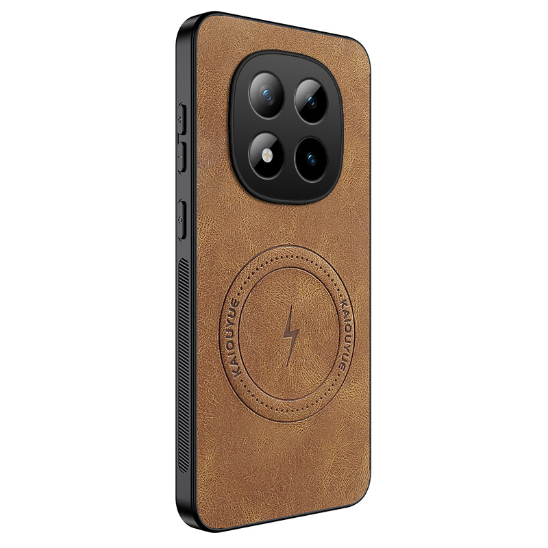 WANLONFENG Magnetiskt Skal För Xiaomi Redmi Note 15 Pro 4G (Global) SD1-serien Nappatextur PC TPU mobilskal