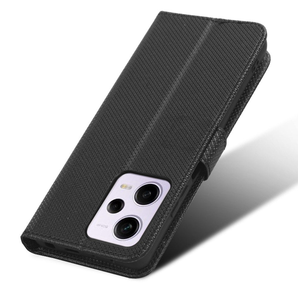 Cell Phone Cover For Xiaomi Redmi Note 12 Pro 5G / Note 12 Pro Speed 5G / Poco X5 Pro 5G Wallet Stand Magnetic Closure Diamond Texture PU Leather Anti-shock Cell Phone Case