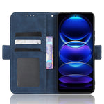 Multiple Card Slots Phone Case For Xiaomi Redmi Note 12 5G (Global) / (India) / (China) / Poco X5 5G , Dual Magnetic Clasp Phone Cover Stand PU Leather Wallet Protective Shell