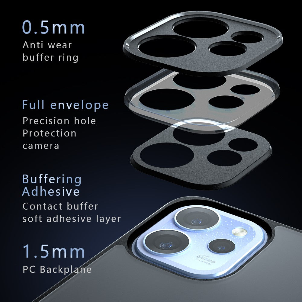 For Oppo Reno15 F 5G Case TPU + PC Shockproof Phone Cover