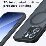 For Oppo Reno15 F 5G Magnetic Case TPU + PC Matte Skin Touch Phone Cover