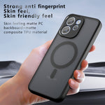 For Oppo Reno15 F 5G Magnetic Case TPU + PC Matte Skin Touch Phone Cover