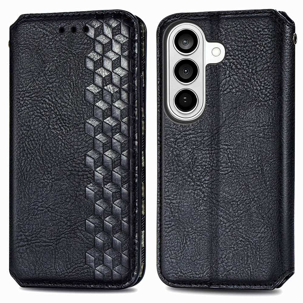 Til Samsung Galaxy A57 5G Etui Diamantmønster PU Læder Pung Telefoncover