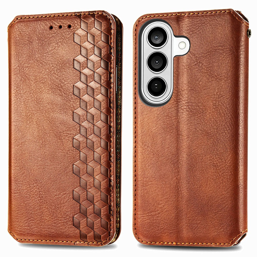 Til Samsung Galaxy A57 5G Etui Diamantmønster PU Læder Pung Telefoncover