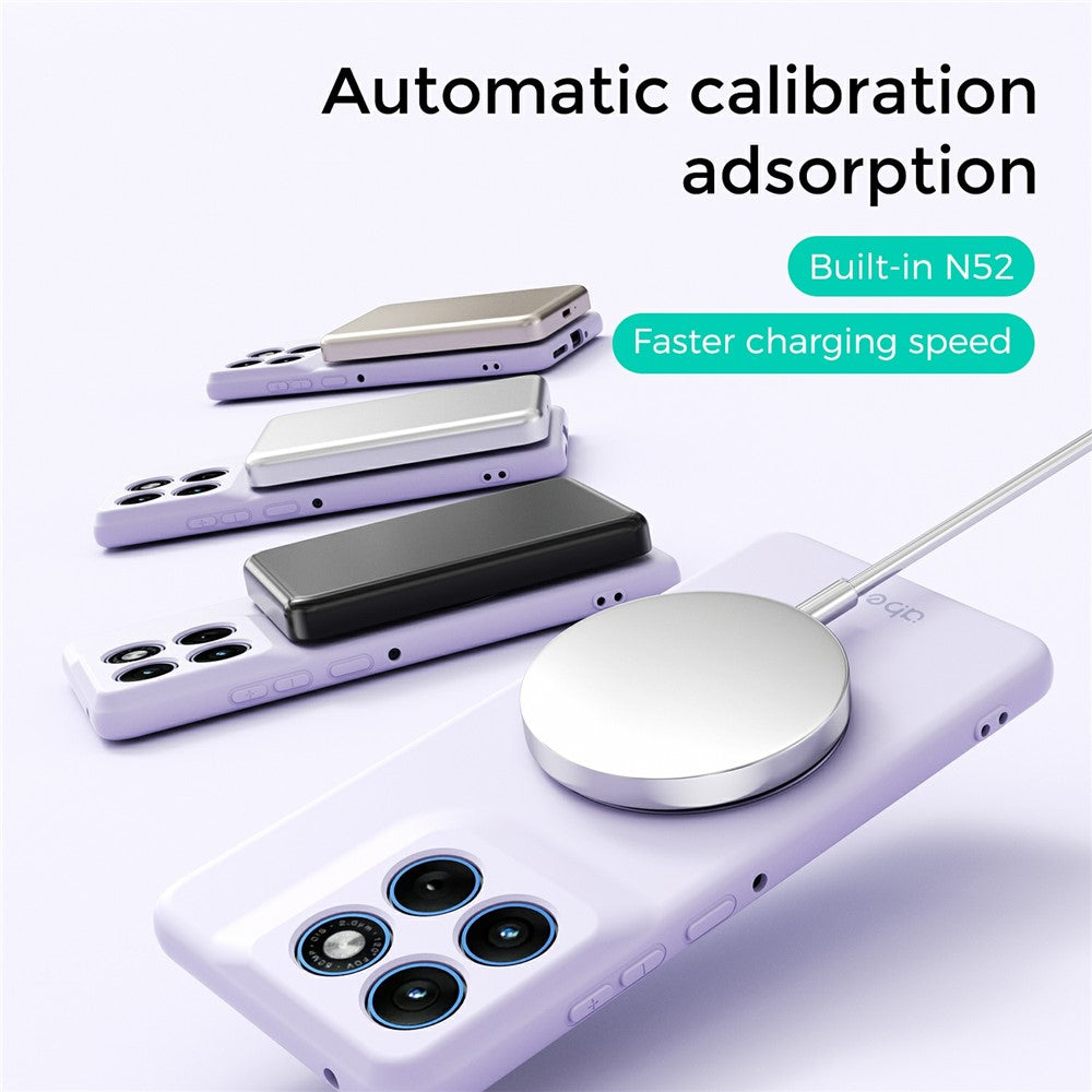 ABEEL til Motorola Edge 70 5G Magnetisk Cover Stativ Hud Touch Flydende Silikone Telefon Cover