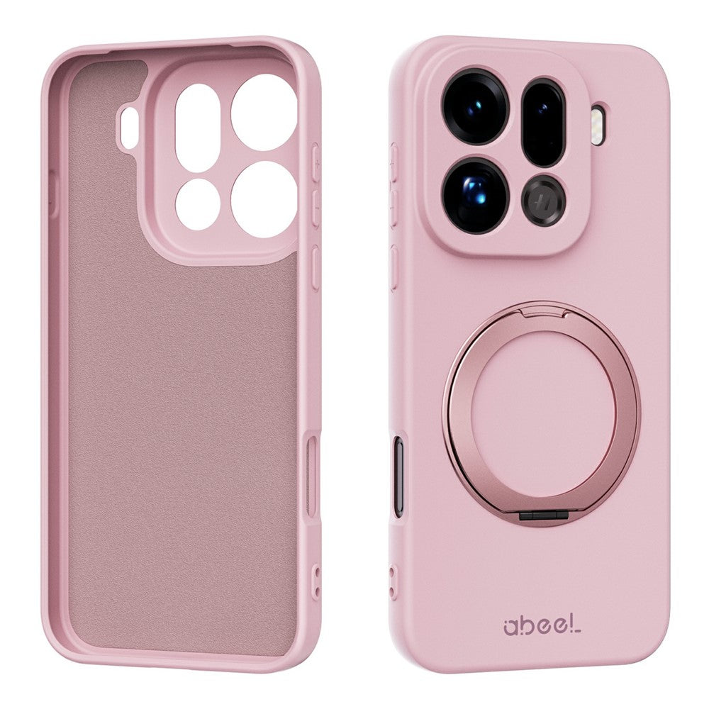 ABEEL For Oppo Find X9 Pro 5G Magnetic Case Kickstand Skin Touch Liquid Silicone Phone Cover