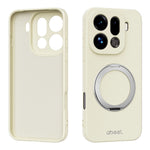 ABEEL For Oppo Find X9 Pro 5G Magnetic Case Kickstand Skin Touch Liquid Silicone Phone Cover