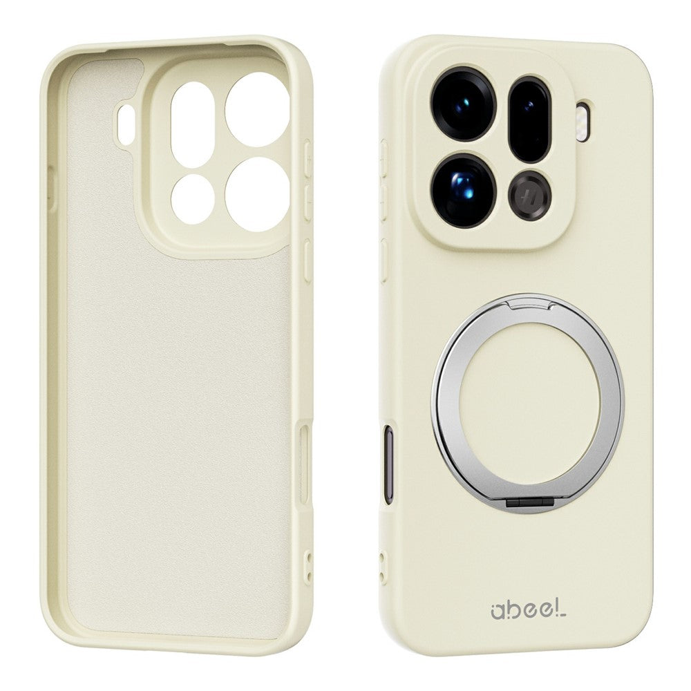 ABEEL For Oppo Find X9 Pro 5G Magnetic Case Kickstand Skin Touch Liquid Silicone Phone Cover