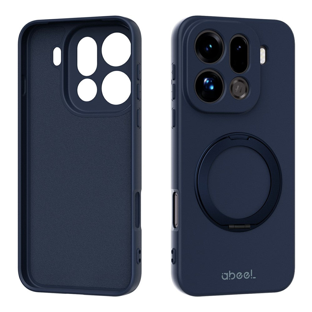 ABEEL For Oppo Find X9 Pro 5G Magnetic Case Kickstand Skin Touch Liquid Silicone Phone Cover