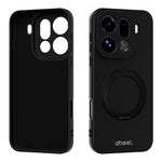 ABEEL For Oppo Find X9 Pro 5G Magnetic Case Kickstand Skin Touch Liquid Silicone Phone Cover