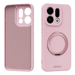 ABEEL For Oppo Find X9 5G Magnetic Case Kickstand Skin Touch Liquid Silicone Phone Cover