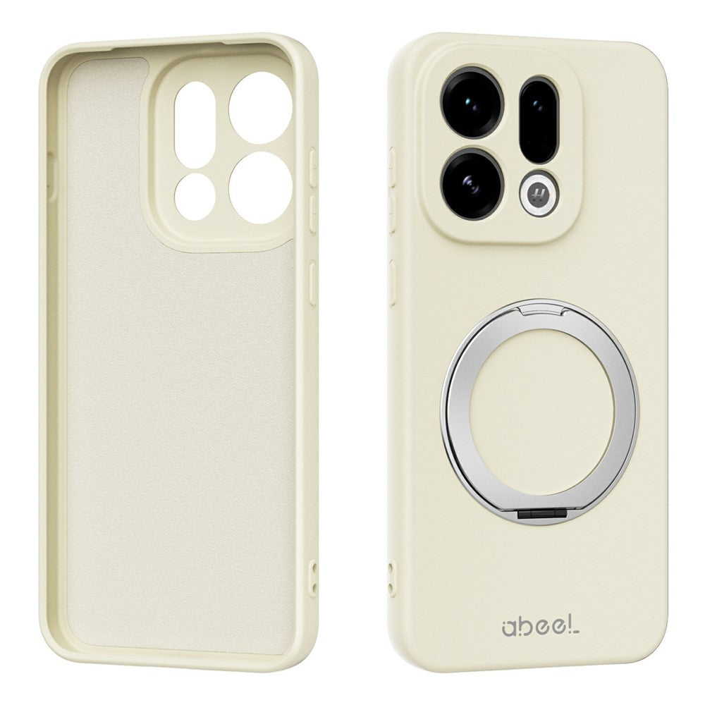 ABEEL For Oppo Find X9 5G Magnetic Case Kickstand Skin Touch Liquid Silicone Phone Cover