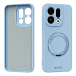 ABEEL For Oppo Find X9 5G Magnetic Case Kickstand Skin Touch Liquid Silicone Phone Cover